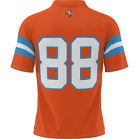 UTEP Miners Football Jersey, Orange Throwback Sportswear Jersey Shirt, Lightweight Breathable Athletic Jersey, Casual Gift for Men