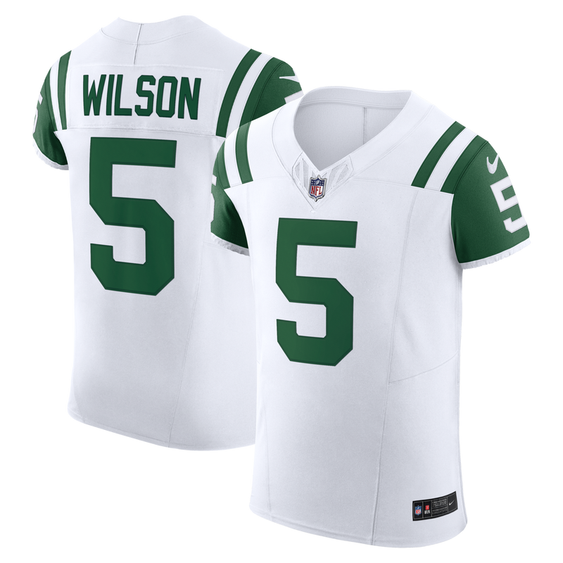 Garrett Wilson New York Jets Football Jersey, White Elite Sportswear Jersey Shirt, Lightweight Breathable Athletic Jersey, Casual Gift for Men