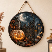 Crescent Pumpkin Estate - Moonlight, Gate and Quiet Glow