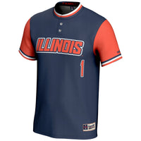 Illinois Fighting Illini Softball Jersey, Sportswear Jersey Shirt, Lightweight Breathable Athletic Jersey, Casual Gift for Men, Style 200146409
