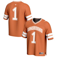 Texas Longhorns Football Jersey, Orange Sportswear Jersey Shirt, Lightweight Breathable Athletic Jersey, Casual Gift for Men, Style 203486619