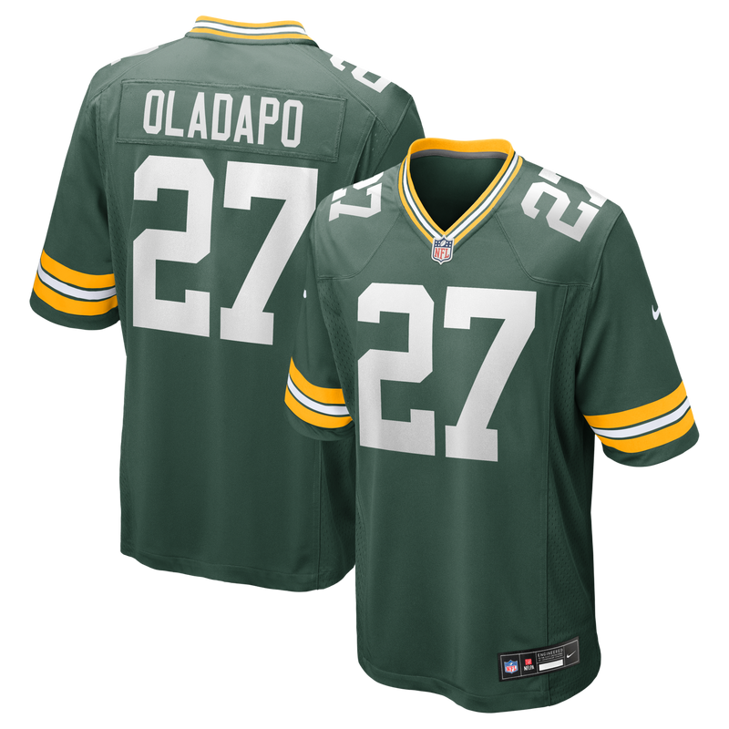 Kitan Oladapo Green Bay Packers Football Jersey, Game Sportswear Jersey Shirt, Lightweight Breathable Athletic Jersey, Casual Gift for Men