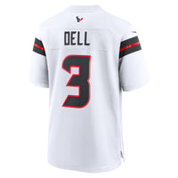 Tank Dell Houston Texans Football Jersey, White Game Sportswear Jersey Shirt, Lightweight Breathable Athletic Jersey, Casual Gift for Men