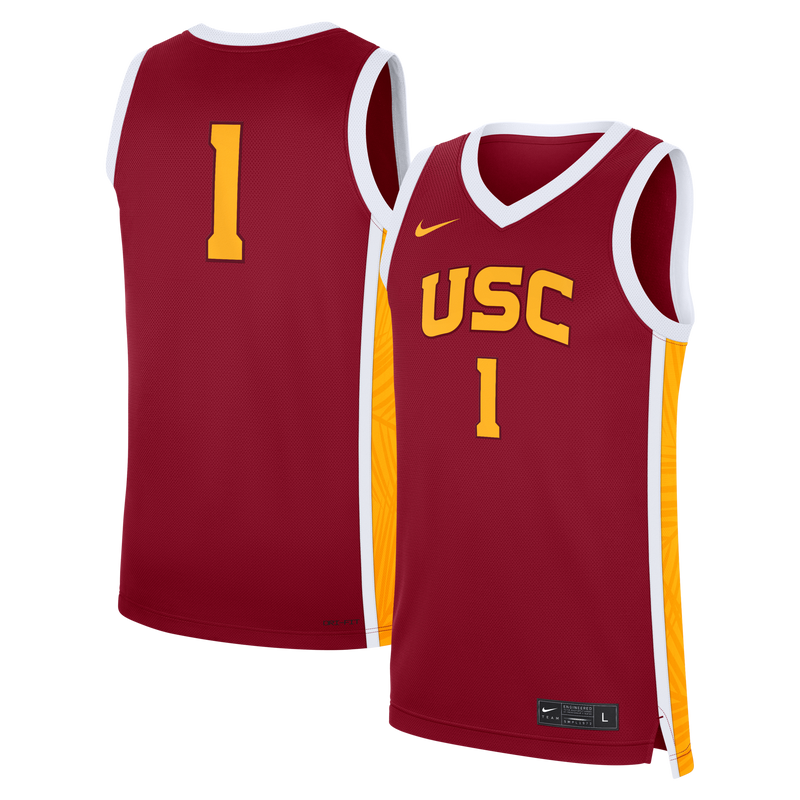 USC Trojans Basketball Jersey, Cardinal Replica Sportswear Jersey Shirt, Sleeveless Athletic Tank Jersey, Casual Gift for Men, Style 202754087