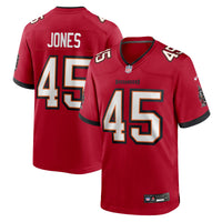 Deion Jones Tampa Bay Buccaneers Football Jersey, Red Game Sportswear Jersey Shirt, Lightweight Breathable Athletic Jersey, Casual Gift for Men