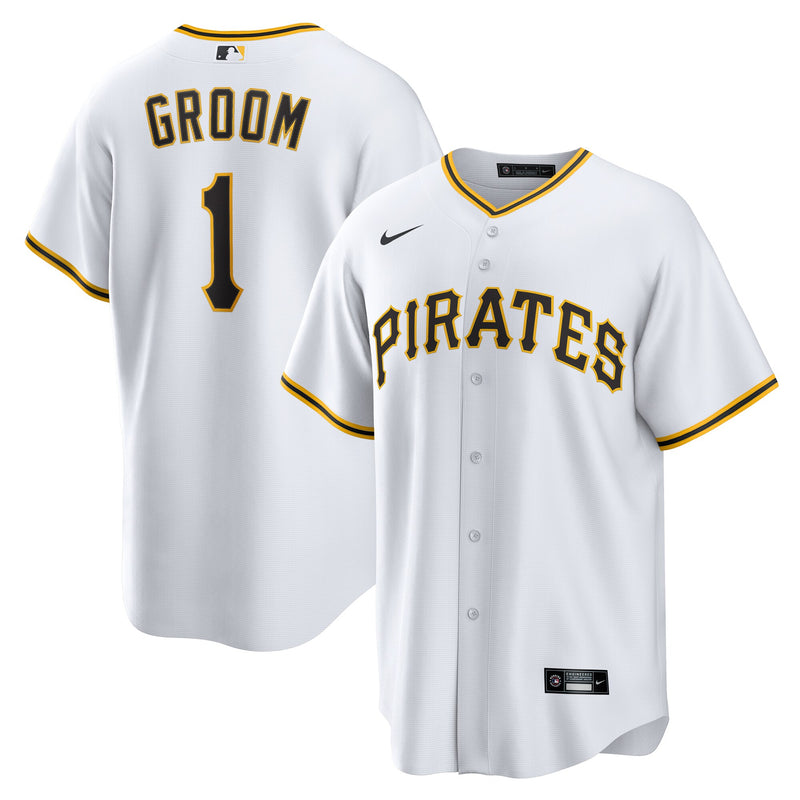 Pittsburgh Pirates Baseball Jersey, White Sportswear Jersey Shirt, Lightweight Breathable Athletic Jersey, Casual Gift for Men, Style 202855848