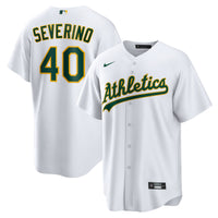 Luis Severino Athletics Baseball Jersey, White Replica Home Sportswear Jersey Shirt, Lightweight Breathable Athletic Jersey, Casual Gift for Men