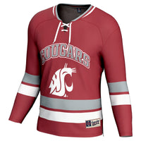 Washington State Cougars Hockey Jersey, Crimson Sportswear Jersey Shirt, Long Sleeve Hockey Sweater Jersey, Casual Gift for Men