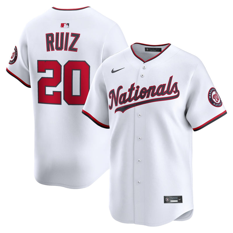 Keibert Ruiz Washington Nationals Baseball Jersey, White Sportswear Jersey Shirt, Lightweight Breathable Athletic Jersey, Casual Gift for Men