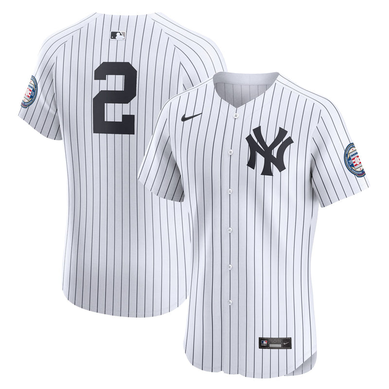 Derek Jeter New York Yankees Baseball Jersey, White Elite Sportswear Jersey Shirt, Lightweight Breathable Athletic Jersey, Casual Gift for Men