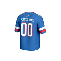 Kansas Jayhawks Football Jersey, Royal Fashion Sportswear Jersey Shirt, Lightweight Breathable Athletic Jersey, Casual Gift for Men