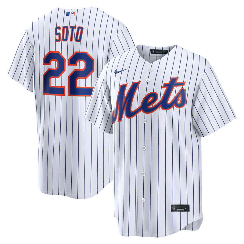 Juan Soto New York Mets Baseball Jersey, White Replica Home Sportswear Jersey Shirt, Lightweight Breathable Athletic Jersey, Casual Gift for Men