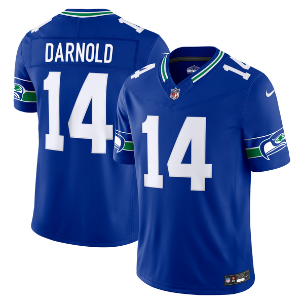 Seattle Seahawks Sam Darnold Royal Alternate Stitched Limited Jersey