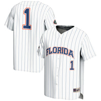Florida Gators Lightweight Baseball Jersey, White Sportswear Jersey Shirt, Lightweight Breathable Athletic Jersey, Casual Gift for Men