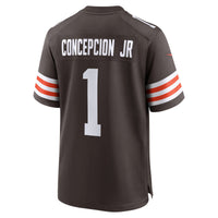 KC Concepcion Cleveland Browns Football Jersey, Brown Game Sportswear Jersey Shirt, Lightweight Breathable Athletic Jersey, Casual Gift for Men