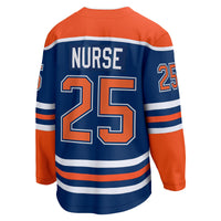 Darnell Nurse Edmonton Oilers Hockey Jersey, Royal Breakaway Sportswear Jersey Shirt, Long Sleeve Hockey Sweater Jersey, Casual Gift for Men