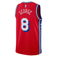Paul George Philadelphia 76ers Basketball Jersey, Red Swingman Sportswear Jersey Shirt, Sleeveless Athletic Tank Jersey, Casual Gift for Men