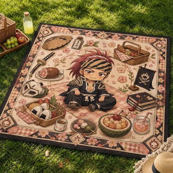 Renji and the Sakura Spread - An Editorial Floor Composition in Six - main