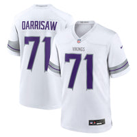 Christian Darrisaw Minnesota Vikings Football Jersey, White Sportswear Jersey Shirt, Lightweight Breathable Athletic Jersey, Casual Gift for Men
