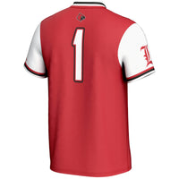 Louisville Cardinals Softball Jersey, Red Lightweight Sportswear Jersey Shirt, Lightweight Breathable Athletic Jersey, Casual Gift for Men