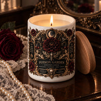 The Poison Garden - Gothic Botanical Label Scented Candle