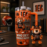 CIN Who Dey - Bengals Nation Wraparound Tumbler