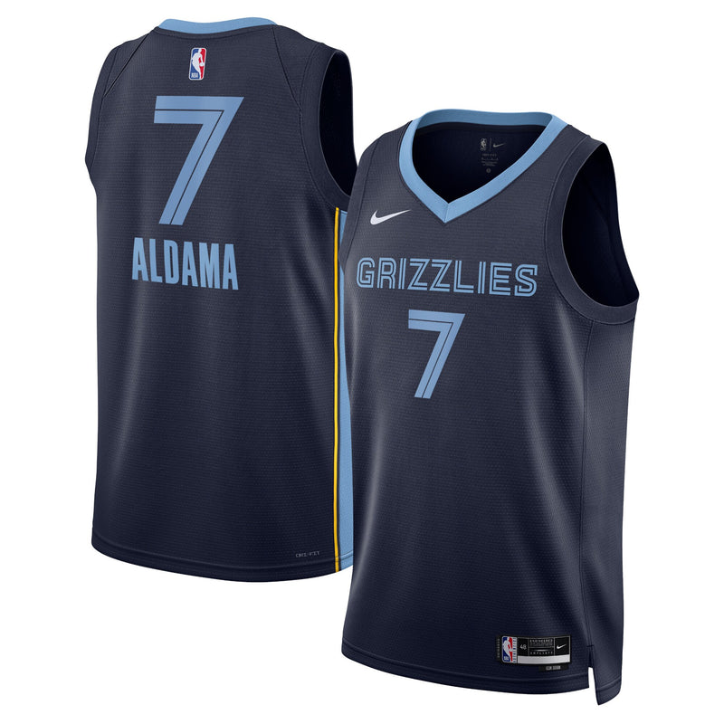 Santi Aldama Memphis Grizzlies Basketball Jersey, Navy Swingman Sportswear Jersey Shirt, Sleeveless Athletic Tank Jersey, Casual Gift for Men
