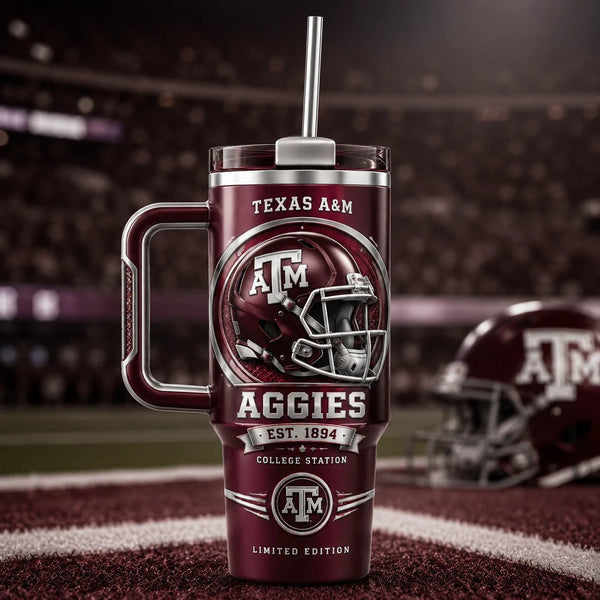TAMU Maroon Pride - Helmet Emblem Tumbler - main