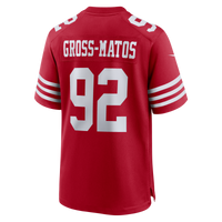 Yetur Gross-Matos San Francisco 49ers Football Jersey, Sportswear Jersey Shirt, Lightweight Breathable Athletic Jersey, Casual Gift for Men