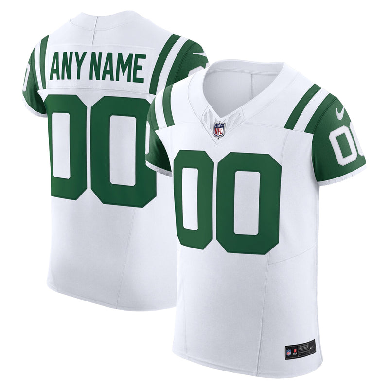 New York Jets Football Jersey, White Elite Sportswear Jersey Shirt, Lightweight Breathable Athletic Jersey, Casual Gift for Men, Style 200596765