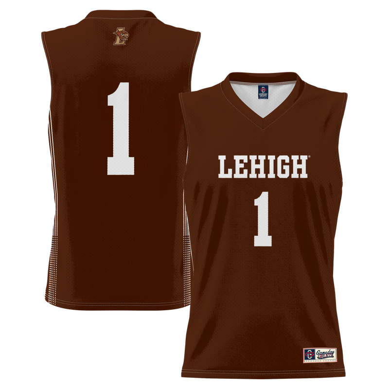 Lehigh Mountain Hawks Basketball Jersey, Brown Sportswear Jersey Shirt, Sleeveless Athletic Tank Jersey, Casual Gift for Men, Style 200939475