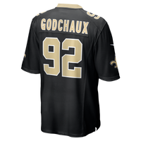 Davon Godchaux New Orleans Saints Football Jersey, Black Sportswear Jersey Shirt, Lightweight Breathable Athletic Jersey, Casual Gift for Men