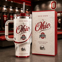 OSU Script - Scarlet Filigree on Cream