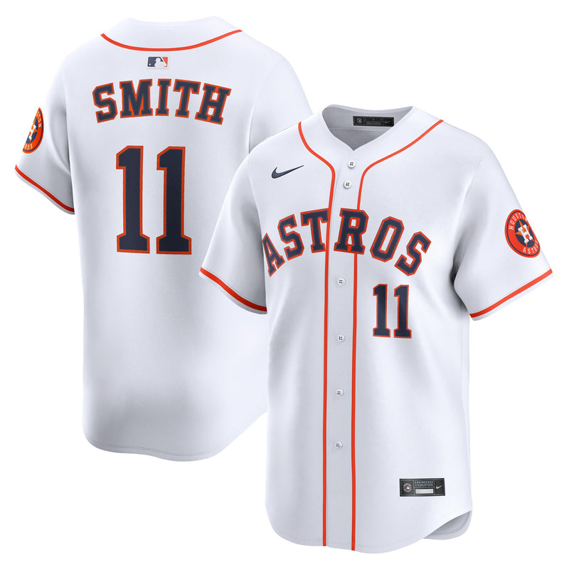 Cam Smith Houston Astros Baseball Jersey, White Limited Sportswear Jersey Shirt, Lightweight Breathable Athletic Jersey, Casual Gift for Men