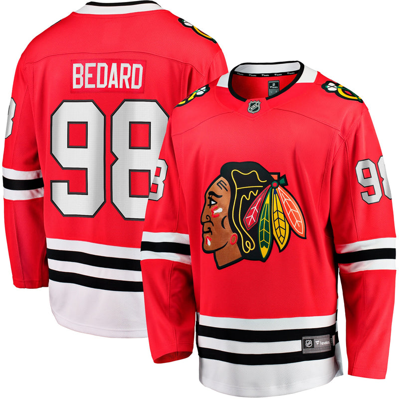 Connor Bedard Chicago Blackhawks Hockey Jersey, Sportswear Jersey Shirt, Long Sleeve Hockey Sweater Jersey, Casual Gift for Men, Style 201169602