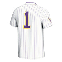 LSU Tigers Softball Jersey, White Sportswear Jersey Shirt, Lightweight Breathable Athletic Jersey, Casual Gift for Men, Style 201462627