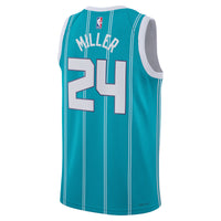 Brandon Miller Charlotte Hornets Basketball Jersey, Teal Swingman Sportswear Jersey Shirt, Sleeveless Athletic Tank Jersey, Casual Gift for Men