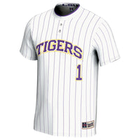 LSU Tigers Softball Jersey, White Sportswear Jersey Shirt, Lightweight Breathable Athletic Jersey, Casual Gift for Men, Style 201462627