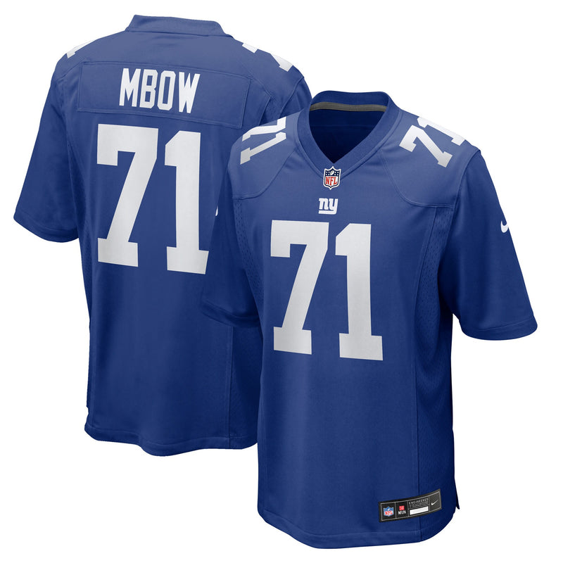 Marcus Mbow New York Giants Football Jersey, Royal Game Sportswear Jersey Shirt, Lightweight Breathable Athletic Jersey, Casual Gift for Men