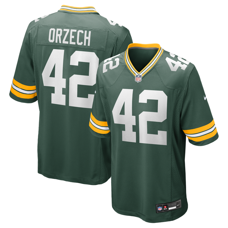 Matt Orzech Green Bay Packers Football Jersey, Game Sportswear Jersey Shirt, Lightweight Breathable Athletic Jersey, Casual Gift for Men