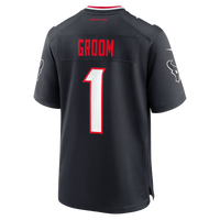 Number Groom Houston Texans Football Jersey, Navy Game Sportswear Jersey Shirt, Lightweight Breathable Athletic Jersey, Casual Gift for Men