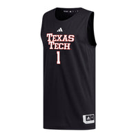 Texas Tech Red Raiders Basketball Jersey, Black Replica Sportswear Jersey Shirt, Sleeveless Athletic Tank Jersey, Casual Gift for Men