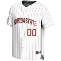 Florida State Seminoles Baseball Jersey, White Lightweight Sportswear Jersey Shirt, Lightweight Breathable Athletic Jersey, Casual Gift for Men