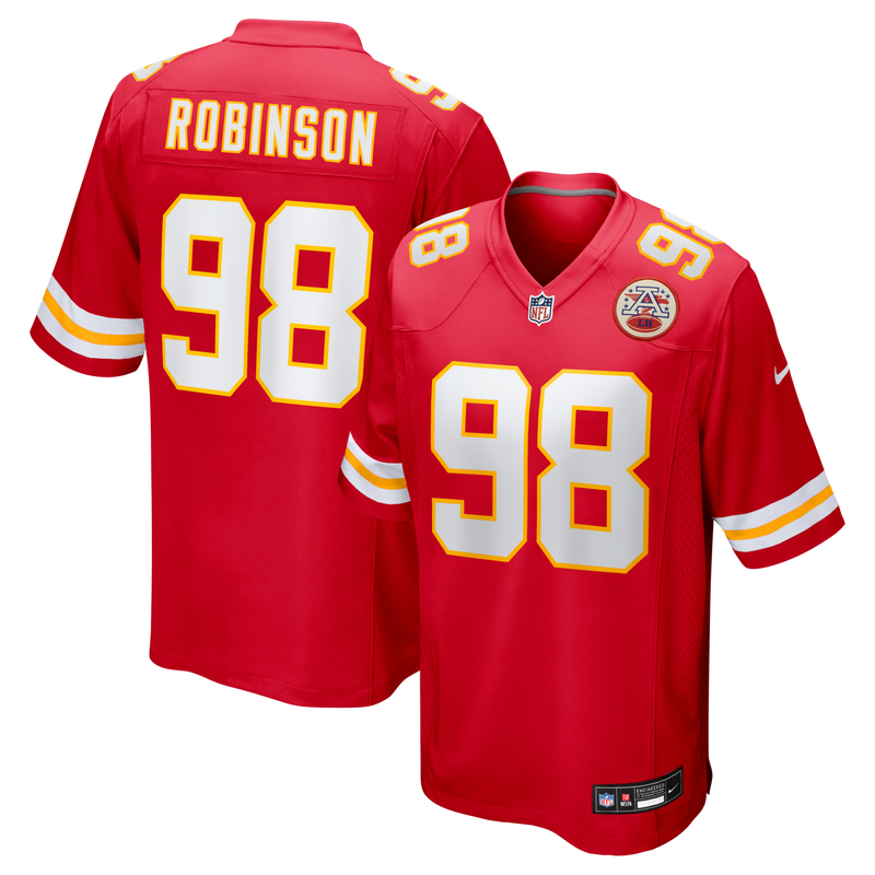 Janarius Robinson Kansas City Chiefs Football Jersey, Red Sportswear Jersey Shirt, Lightweight Breathable Athletic Jersey, Casual Gift for Men