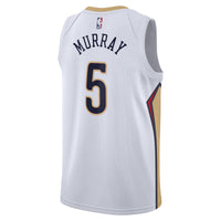 Dejounte Murray New Orleans Pelicans Basketball Jersey, White Sportswear Jersey Shirt, Sleeveless Athletic Tank Jersey, Casual Gift for Men