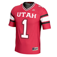 Utah Utes Football Jersey, Red Sportswear Jersey Shirt, Lightweight Breathable Athletic Jersey, Casual Gift for Men, Style 200496606