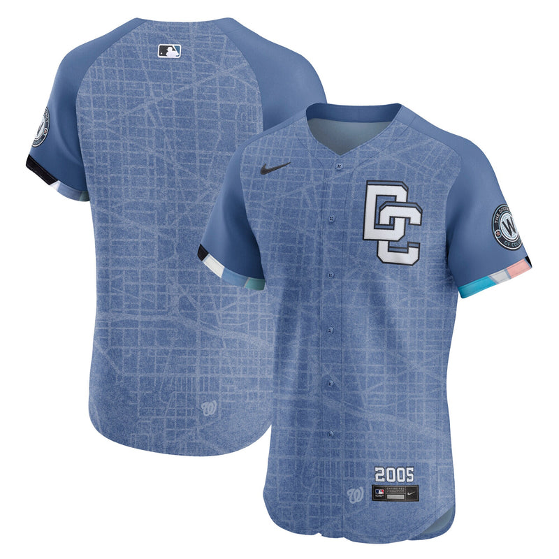 Washington Nationals Baseball Jersey, Blue Elite Sportswear Jersey Shirt, Lightweight Breathable Athletic Jersey, Casual Gift for Men