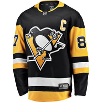 Sidney Crosby Pittsburgh Penguins Hockey Jersey, Black Breakaway Sportswear Jersey Shirt, Long Sleeve Hockey Sweater Jersey, Casual Gift for Men
