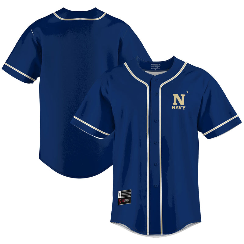 Midshipmen Lightweight Baseball Jersey, Navy Sportswear Jersey Shirt, Lightweight Breathable Athletic Jersey, Casual Gift for Men