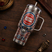 DET Ornate - Basketball Crest Filigree Tumbler